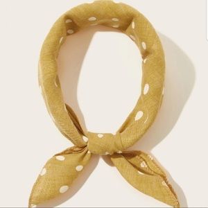 Yellow Polka Dot Bandana